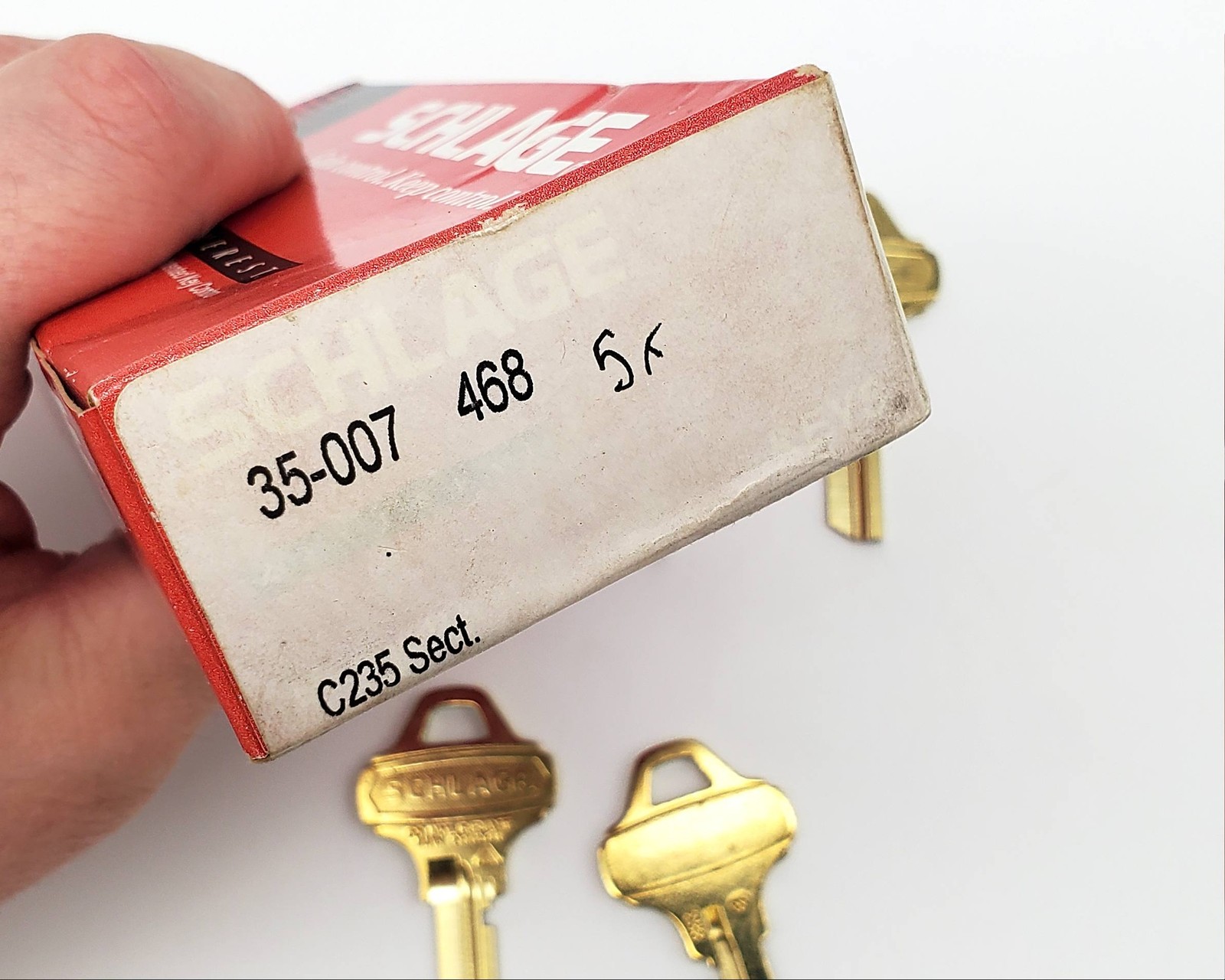 Schlage Everest 35-007 C235 Key Blanks Nickel Silver 6 Pin Lot Of 5 NOS