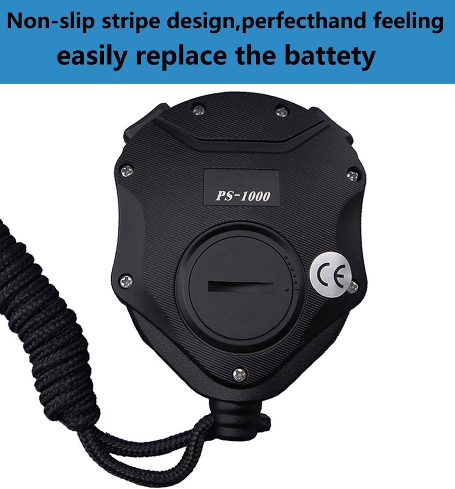 Digital Stopwatch Timer with Back Light Stop Watch 100 Lap-backlight-black