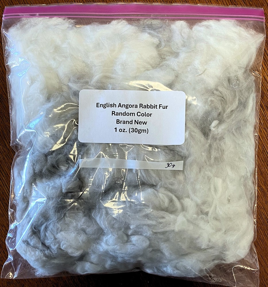 1 oz ANGORA assorted rabbit hair/wool
