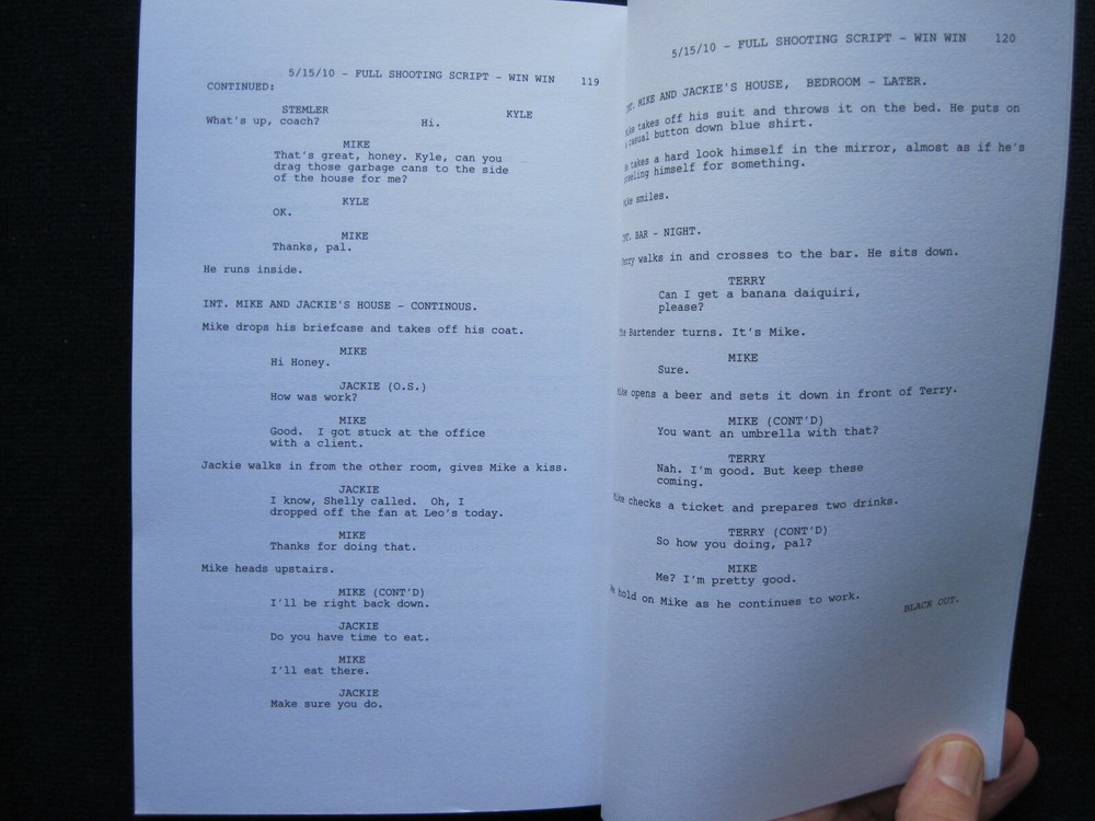 WIN WIN - OSCAR CONSIDERATION SCRIPT - PB, First Appearance in Book Form, 1st Ed