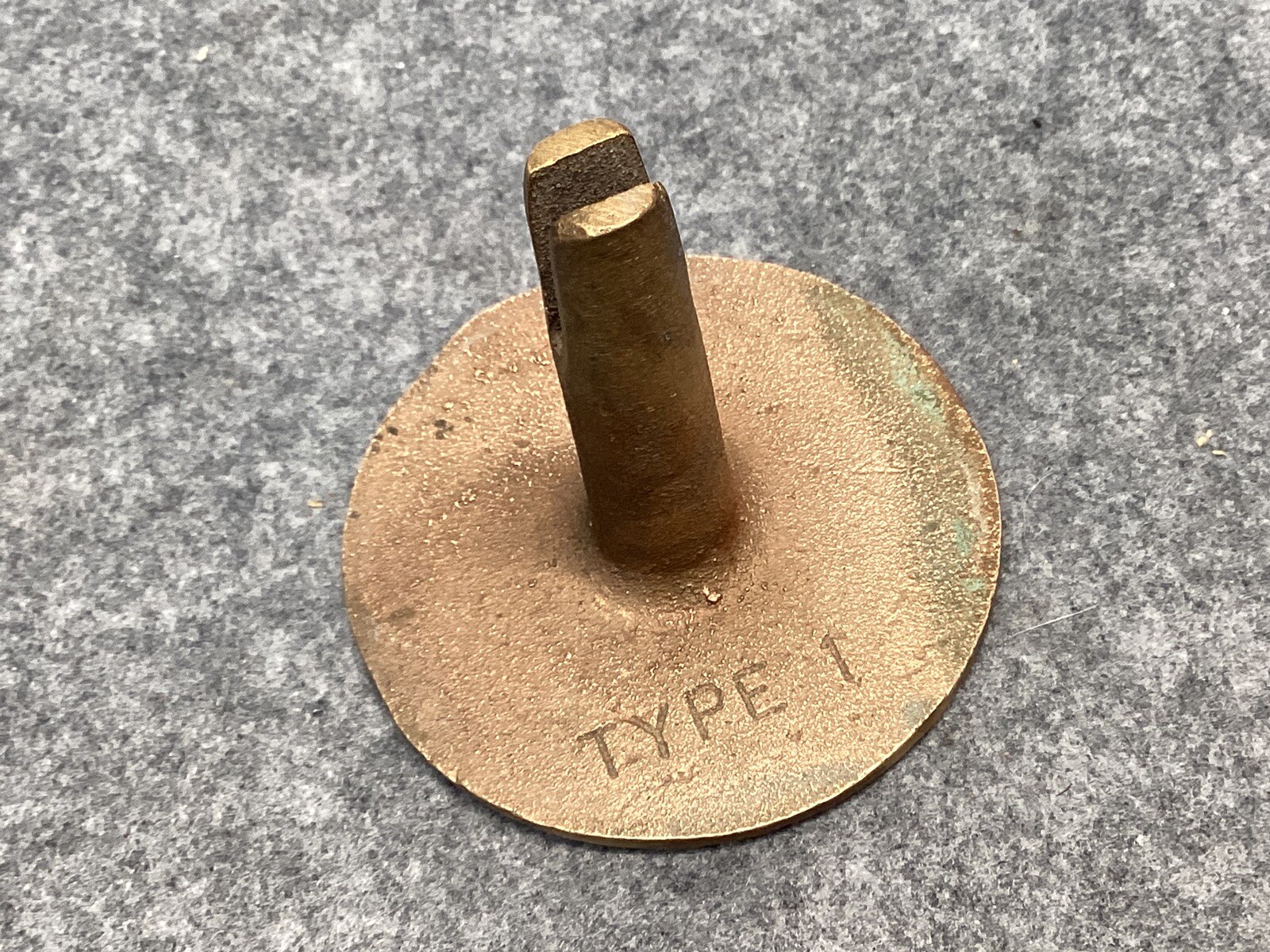 Vintage Brass U.S. Army Corp of Engineers Survey Mark Non Commissioned