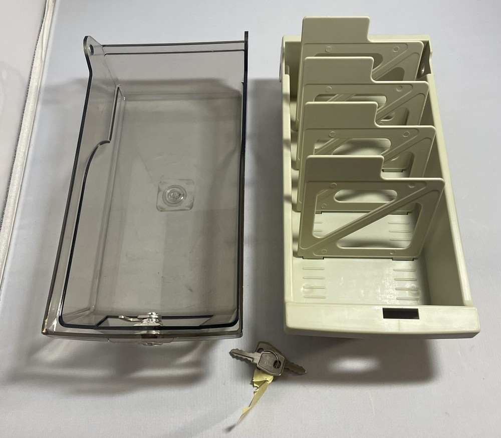 Vintage 3.5" Floppy Disk Plastic Storage Box Case Holder PC / Keys