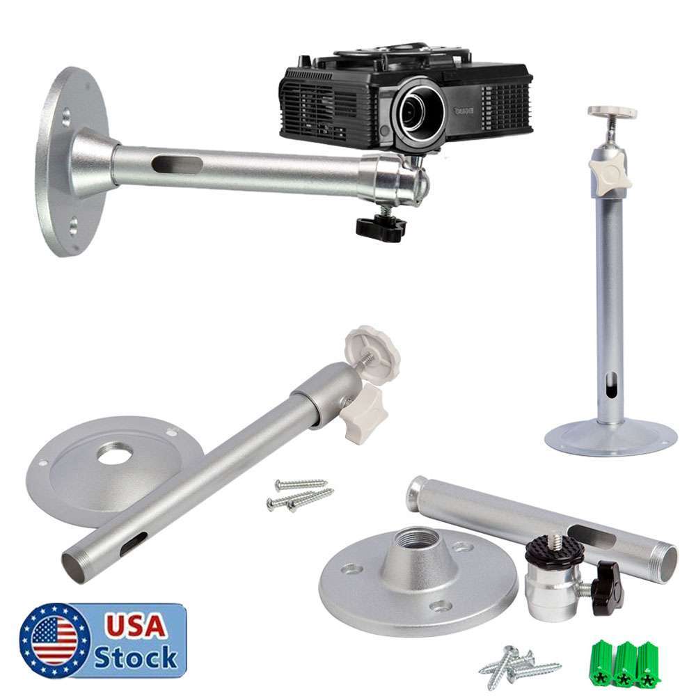 2X Universal LCD DLP Mini Projector Ceiling Wall Mount Bracket Aluminium 18-22cm