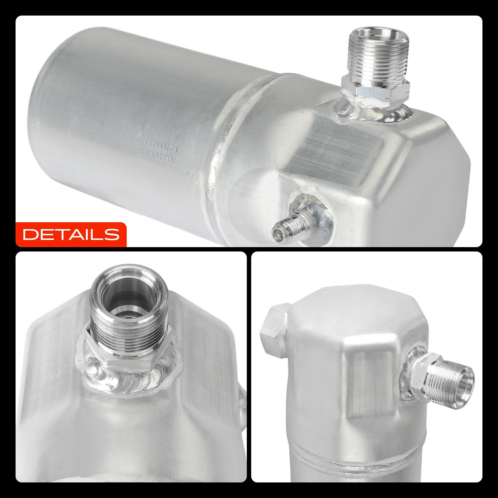 Aluminum A/C Receiver Drier for Chevrolet Blazer C1500 C2500 Suburban GMC K1500