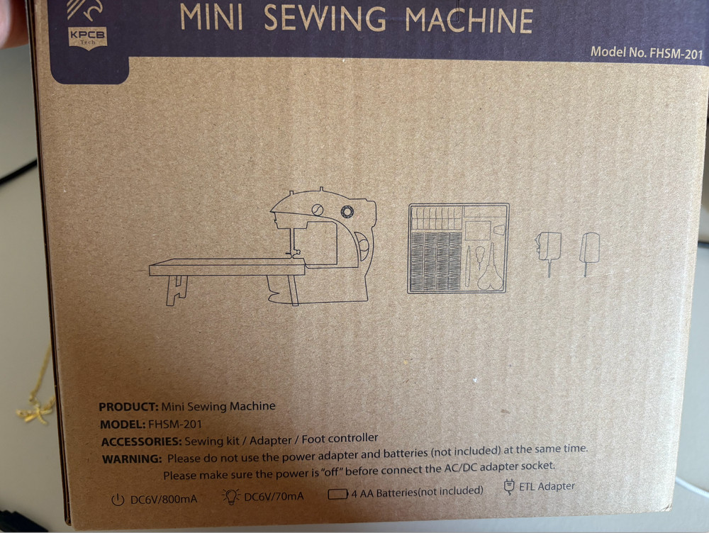 Portable Sewing Machine with Extension Table and Light Mini Handheld Sewing M...