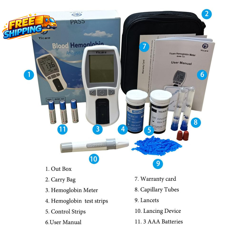 Hemoglobin Meter Hemoglobin Test Meter Hemoglobin Test Kit Hemoglobin Analyzer +