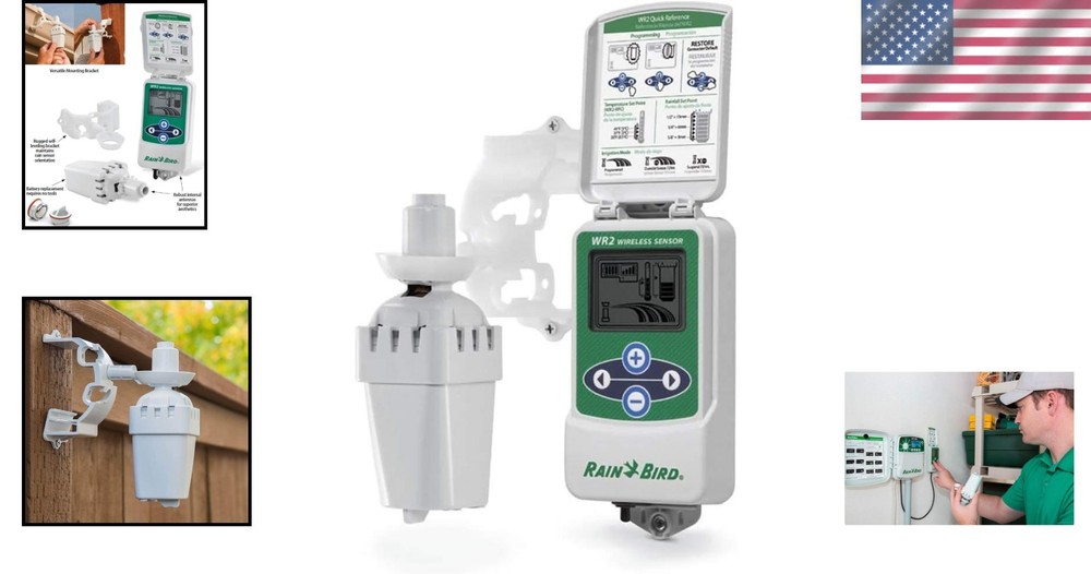 Rain Bird WR2 Wireless Rain/Freeze Sensor - Easy Installation & Programming