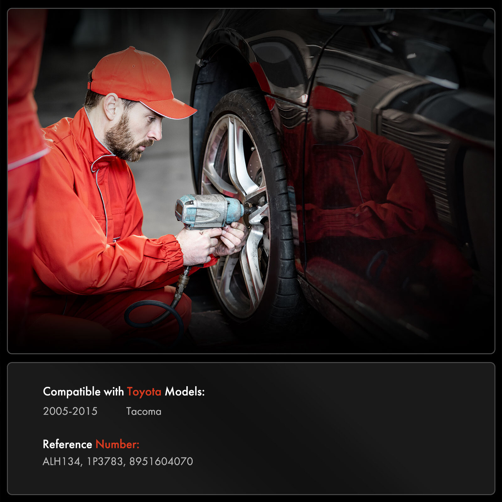 2x Rear Side ABS Wheel Speed Sensor Wiring Harness for Toyota Tacoma 2005-2015