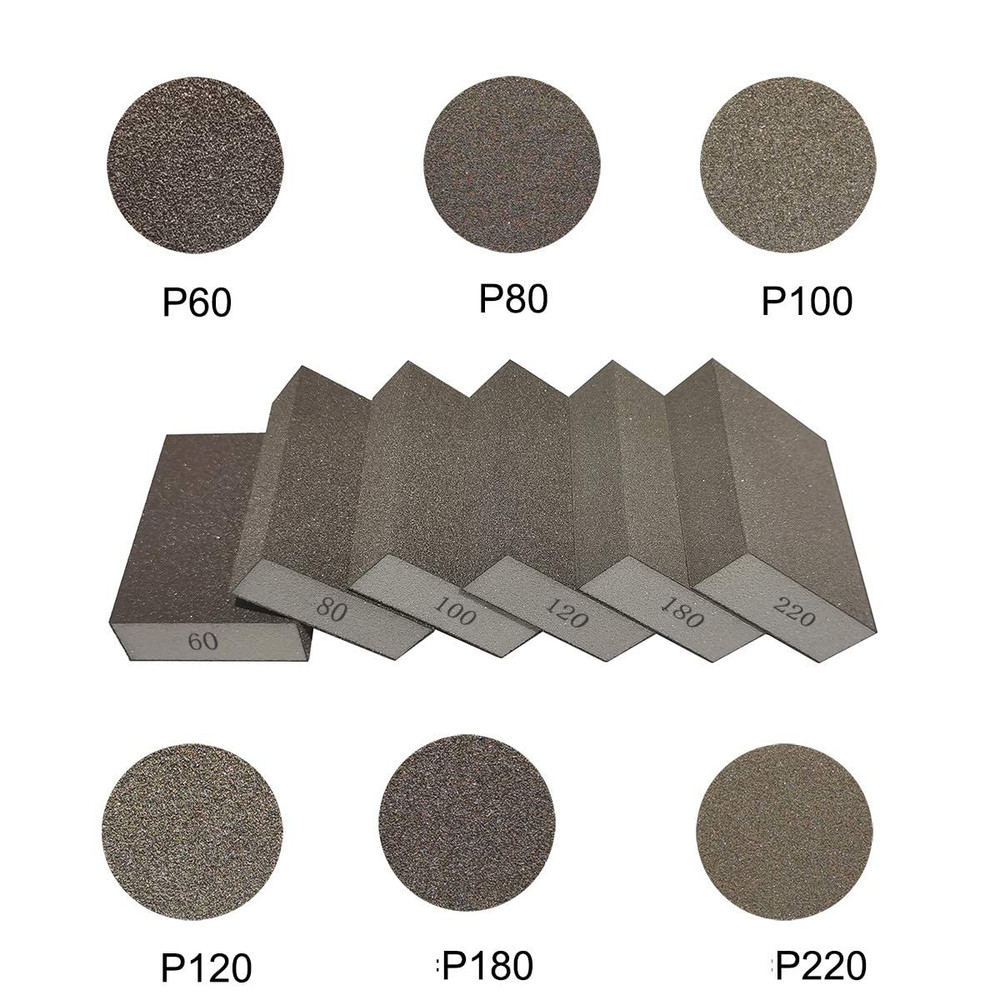 12 Pack Sanding Sponge, Coarse/Medium/Fine/Superfine 6 Different Specifications