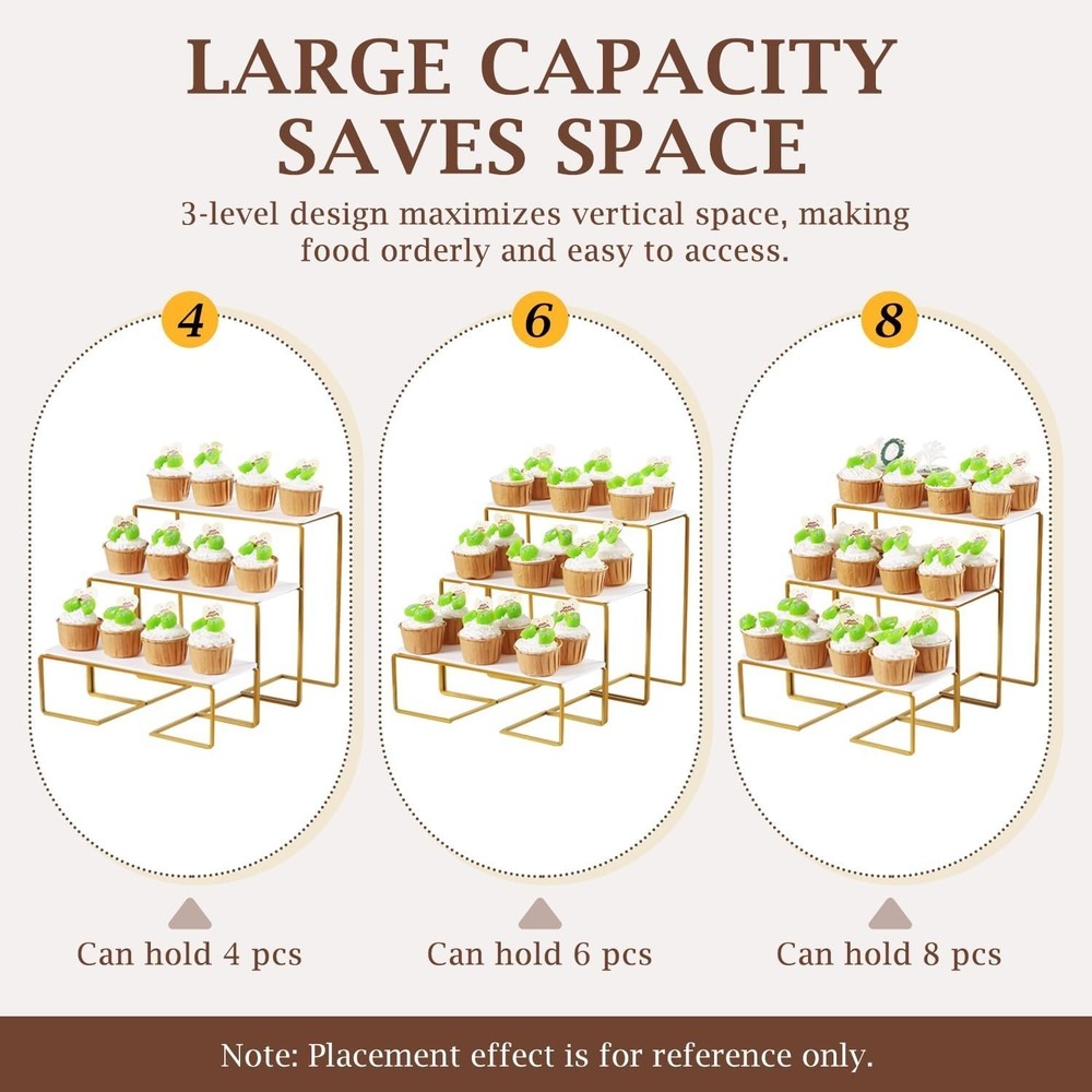 12 Inch 3 Tier Serving Stand Polypropylene Serving Platter Tier Serving Trays
