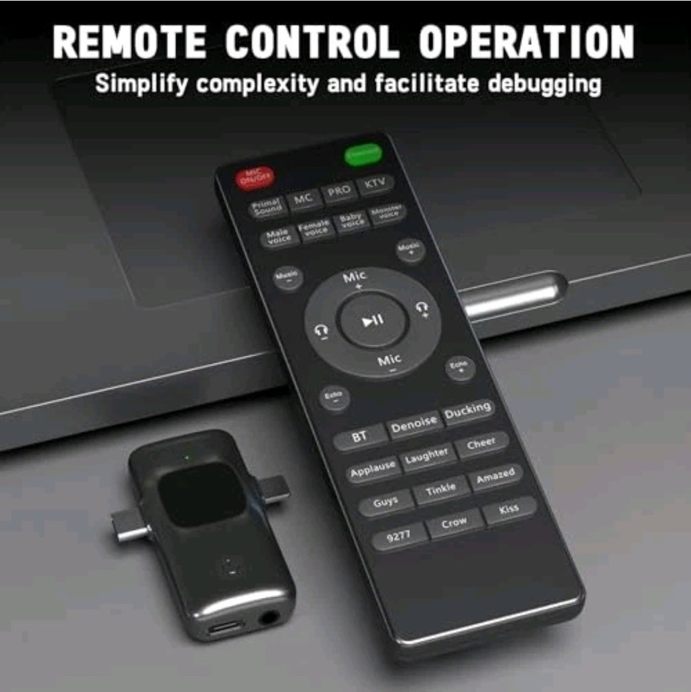 E8 Wireless Sound Card Live Streaming Earphones, Portable Multi-Function