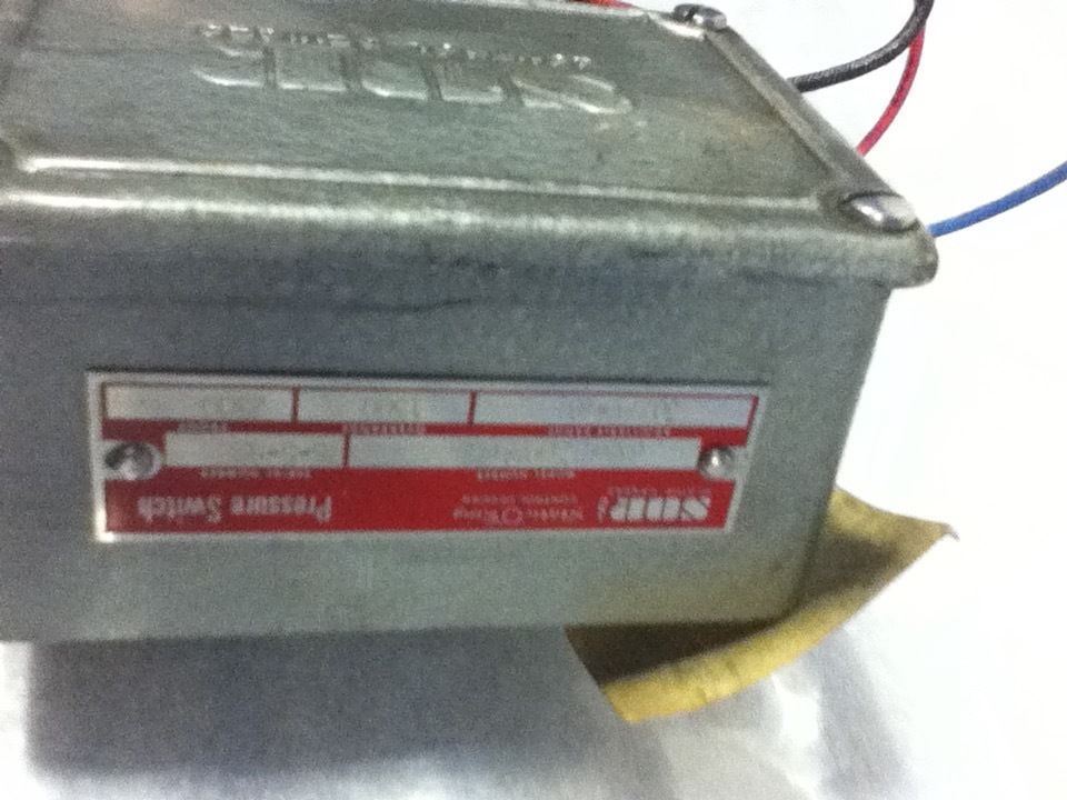 SOR 6NN-B21-VS1ZZ PRESSURE SWITCH- NO BOX