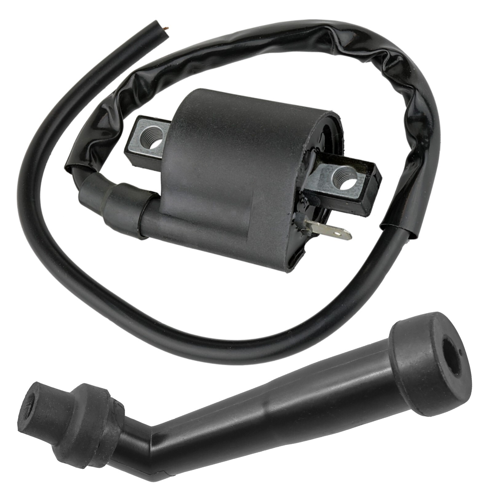 Ignition Coil with Spark Plug Boot Cap for Yamaha Grizzly 600 1998 1999-2001