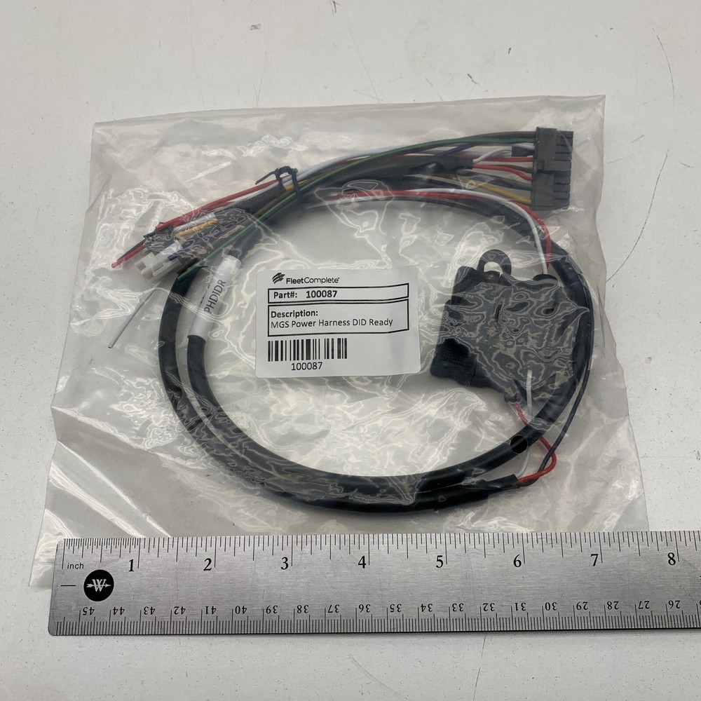 FleetComplete 100087 MGS Power Wire Harness DID Ready