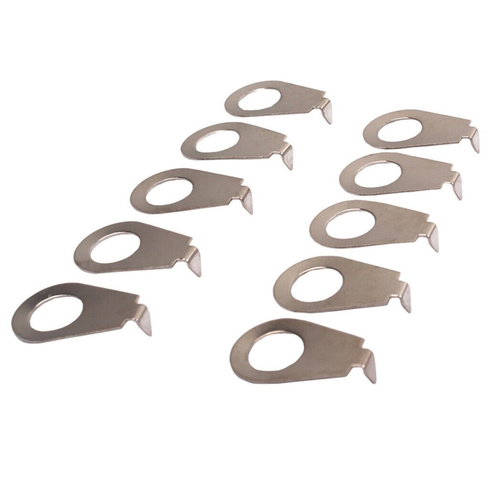 10 pieces 8.4mm Guitar Knobs Pointer Plate Knob Position Indicator Chrome