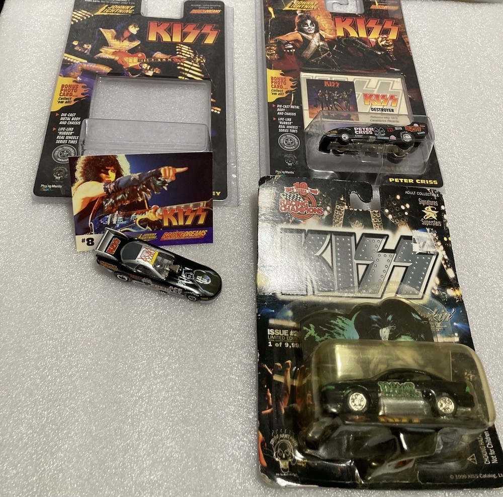 KISS Cars Ace + Peter Racing Dreams/Champions Vintage 1990s + Cards #46 #8, 3ea
