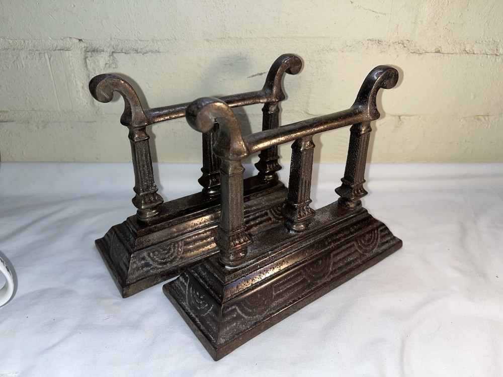 Victorian Neo Classical Fire Dogs Andirons