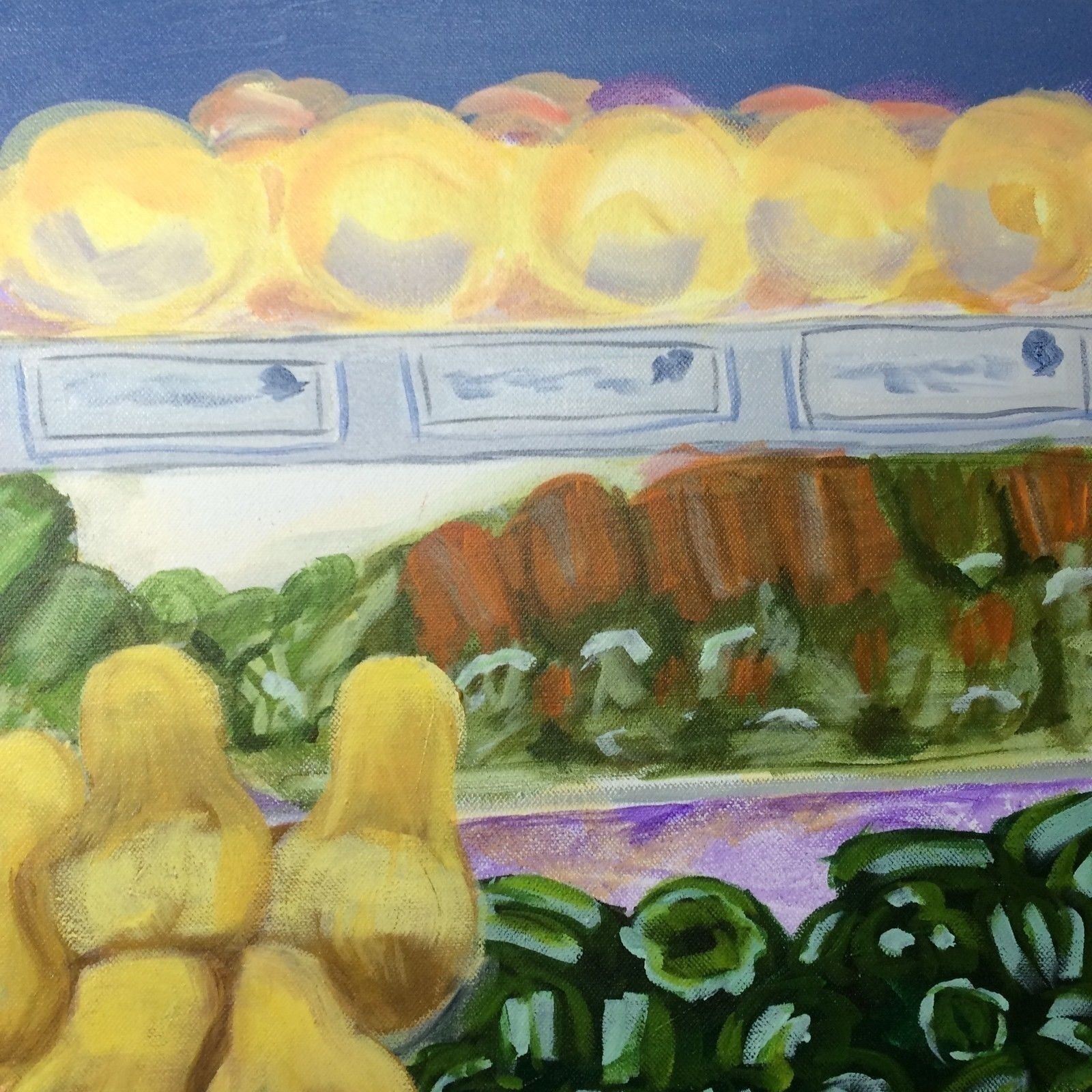 Art Fresh Vegetable Market Painting Original for Deli Restaurant 30x48