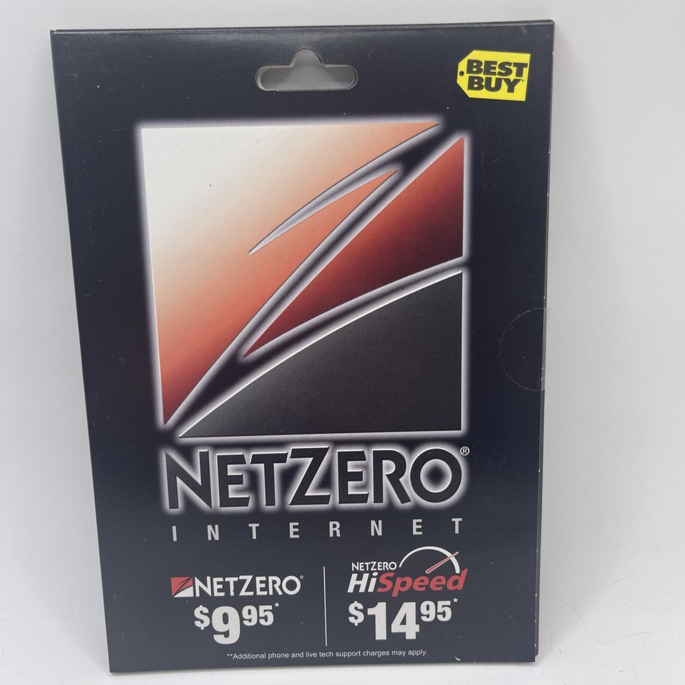 Netzero Net Zero  Internet Disc Sealed VTG promotional
