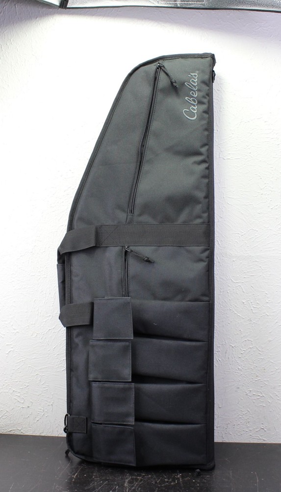 Cabelas MSR Long Gun Weapons Case W/ Side Pockets Black