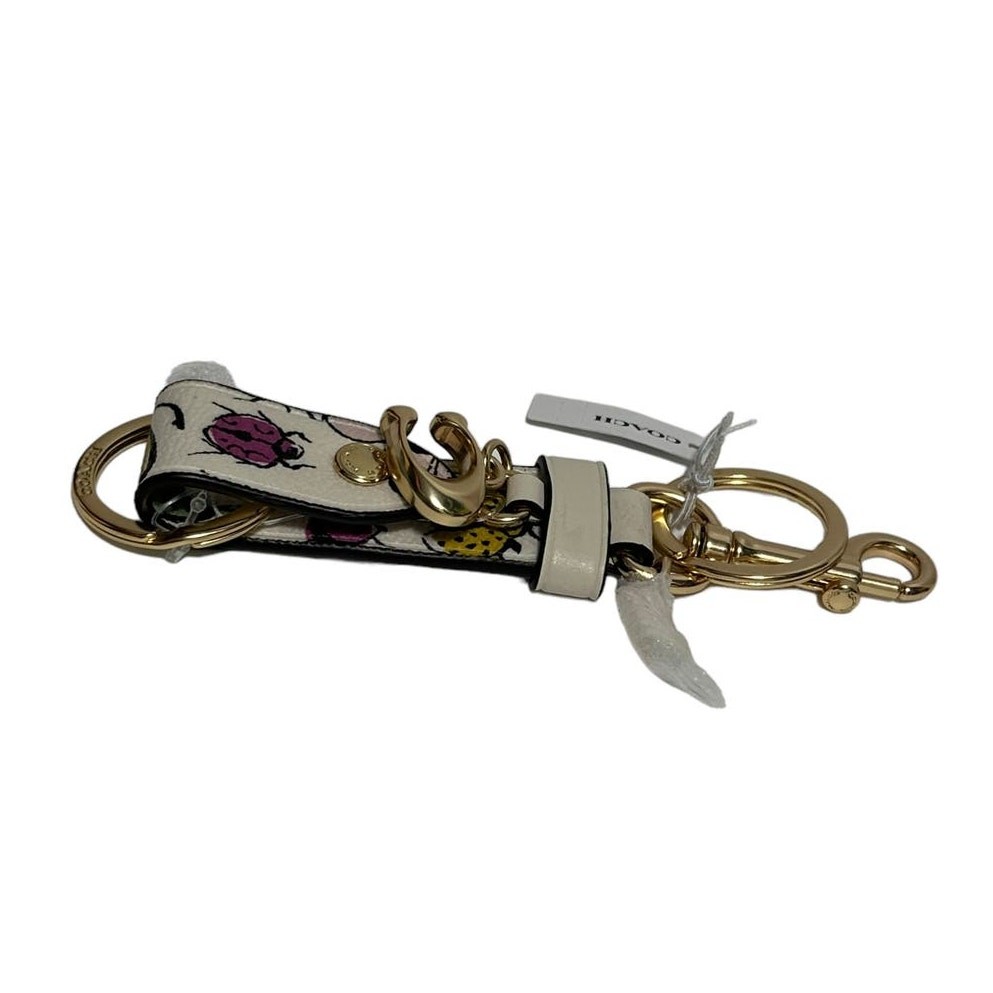 Coach Trigger Snap Bag Charm With Creature Print Keychain