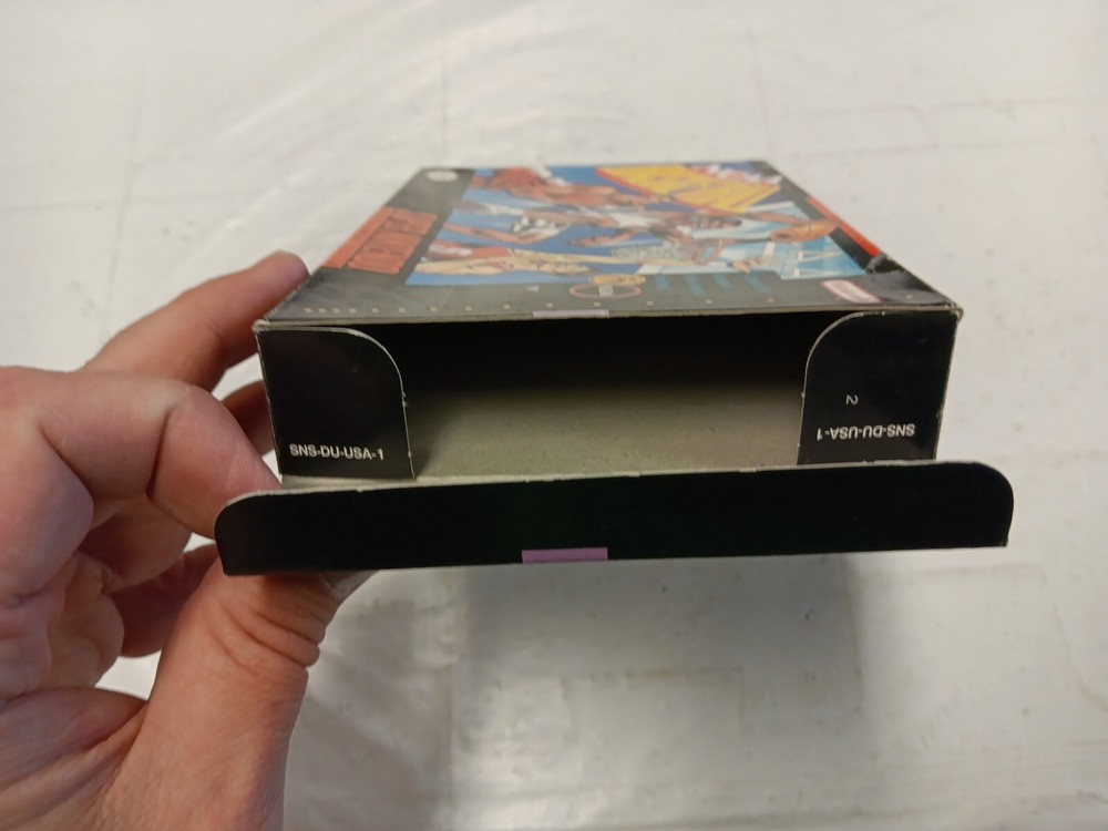 SNES-NCAA Basketball (Super Nintendo) Authentic BOX ONLY+BOX PROTECTOR