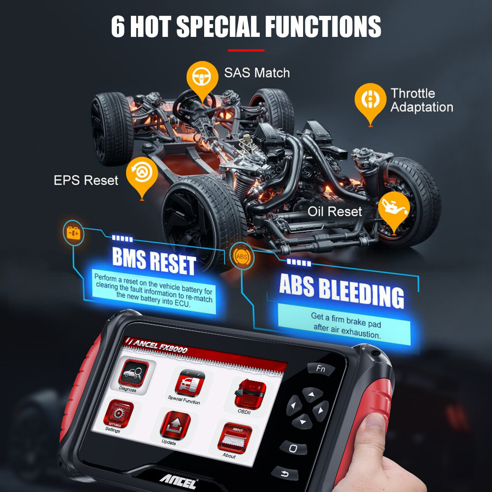 ANCEL FX8000 OBD2 Scanner All System Code Reader Automotive Diagnostic Scan Tool