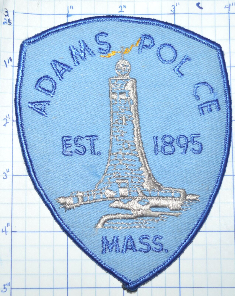 MASSACHUSETTS, ADAMS POLICE DEPT ERROR PATCH