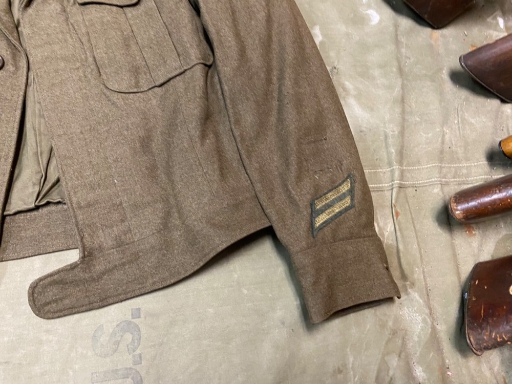 ORIGINAL WWII US ARMY EM NCO M1944 CLASS A IKE JACKET- XSMALL 36R