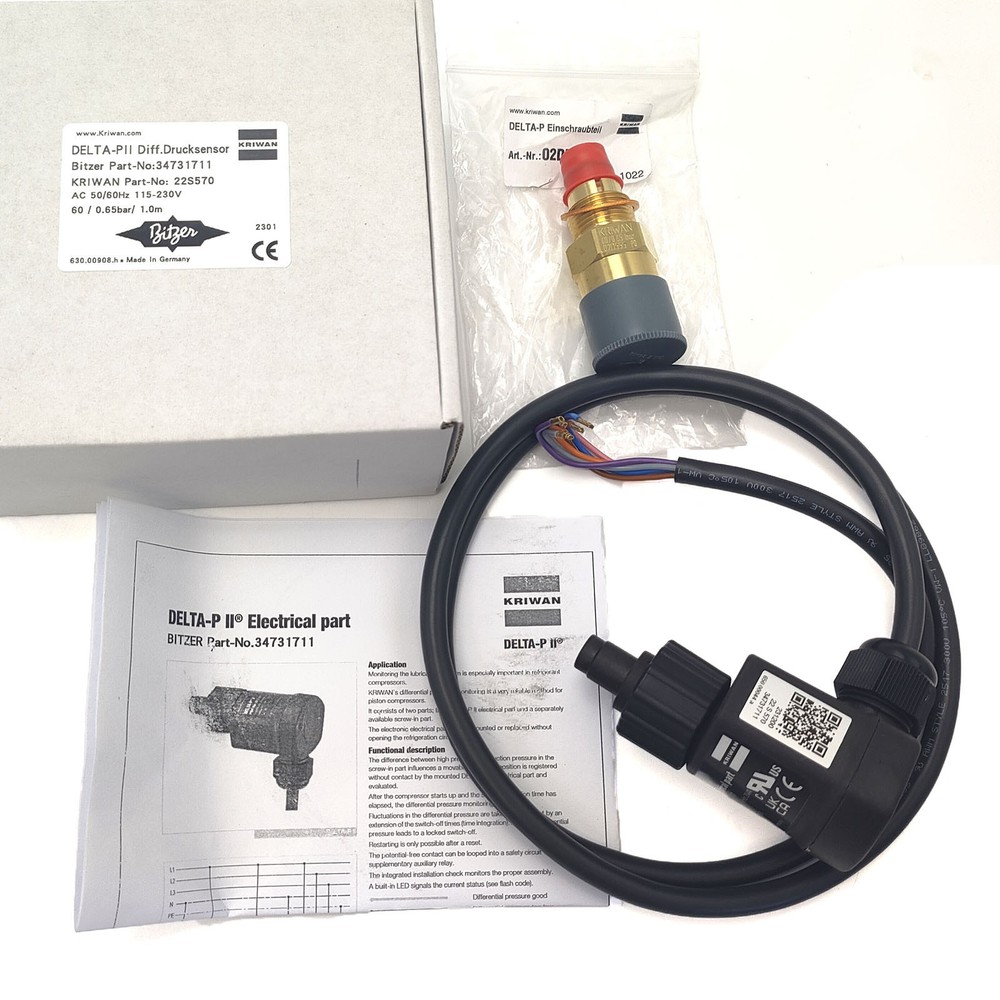 Compressor Oil Pressure Differential Switch with Copper Head for Bitzer 34731711