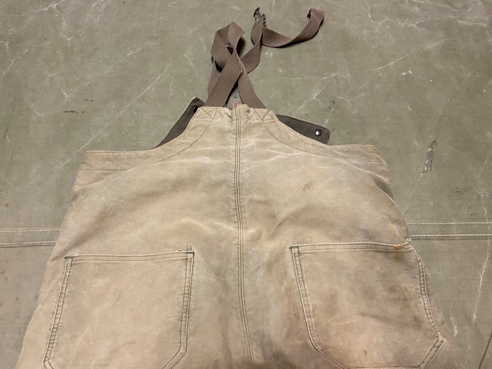 ORIGINAL WWII US NAVY COLD WEATHER WINTER OVERALLS COVERALLS BIBS-MEDIUM