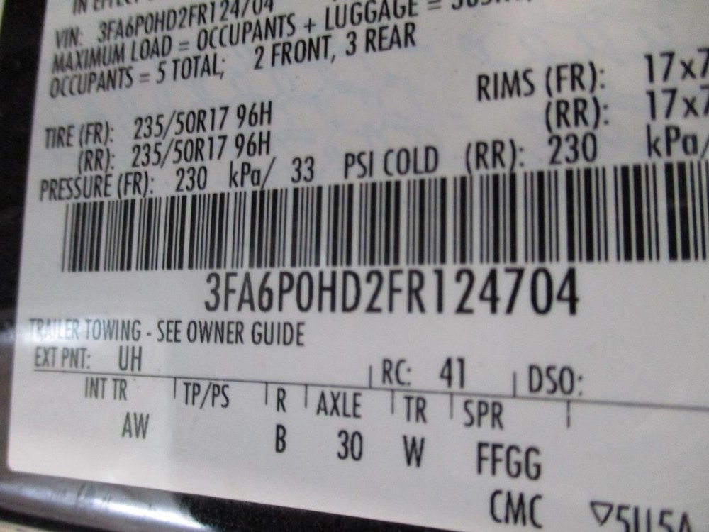 FUSION 2015 High Mounted Stop Light 1879516