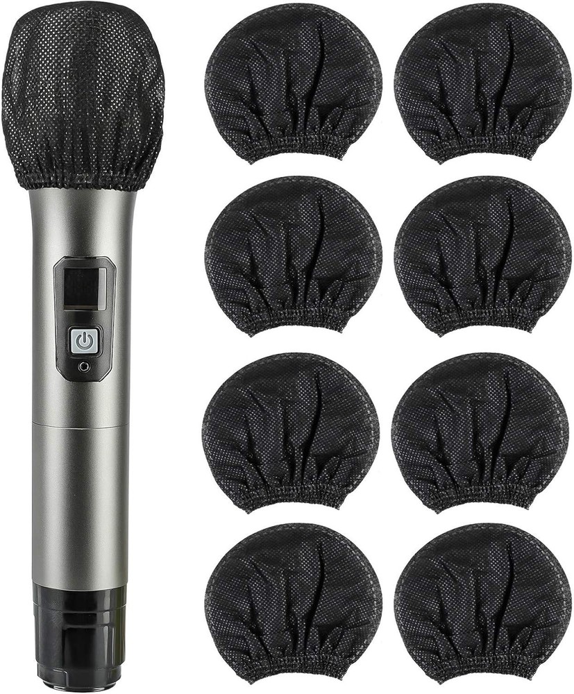 200 Pcs Disposable Microphone Covers - Non-Woven Windscreen for Performances