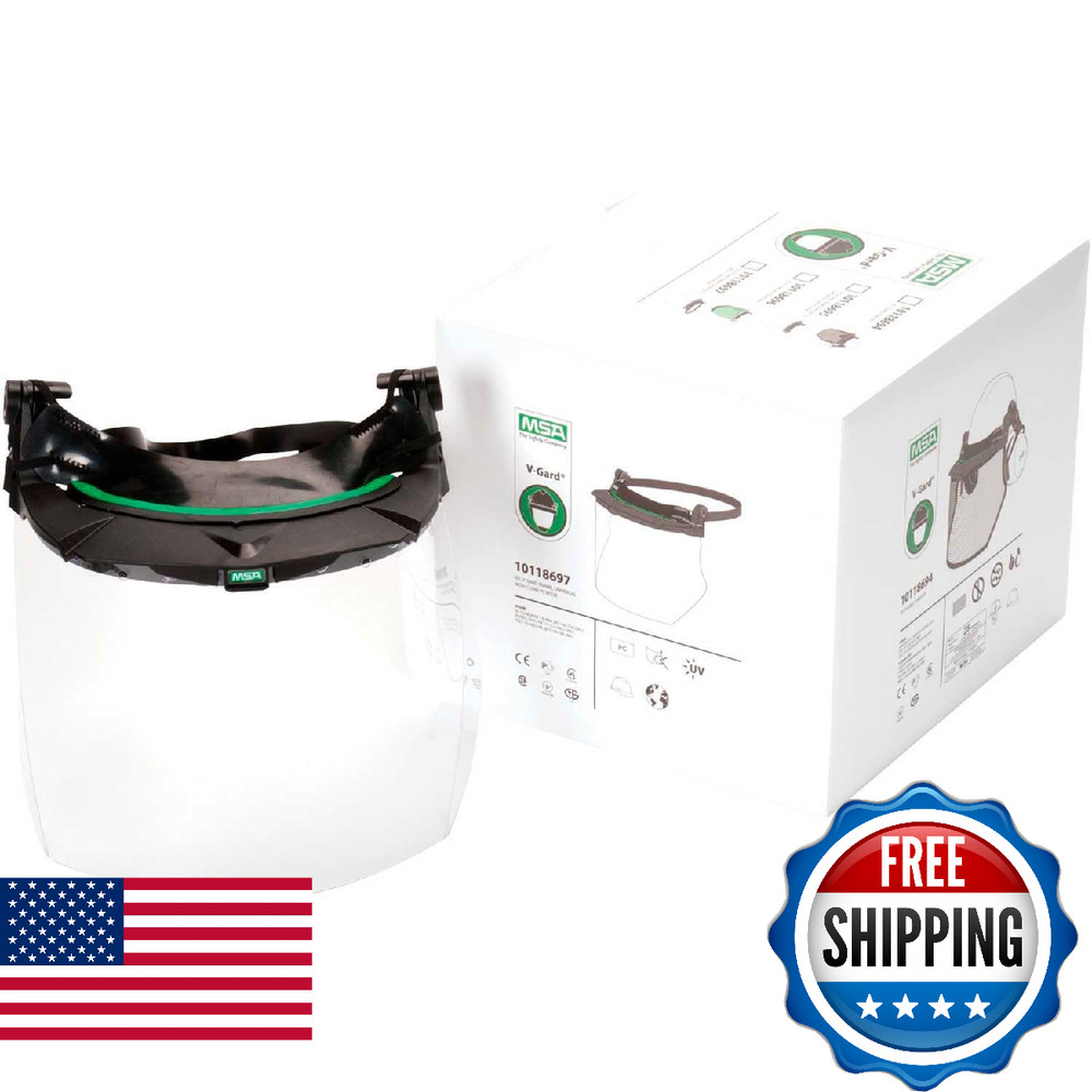 MSA 10118697 V-Gard Accessory System Kit (No Cap) Universal Frame/Clear Visor