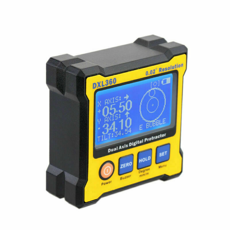 2.76“ Mini Dual Axis Digital Angle Protractor Magnetic Inclinometer Angle Finder