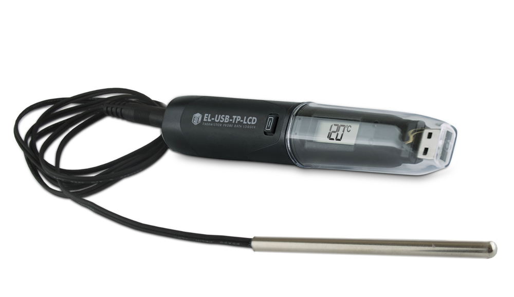 Lascar EL-USB-TP-LCD+ High Accuracy USB Thermistor Data Logger with LCD Display
