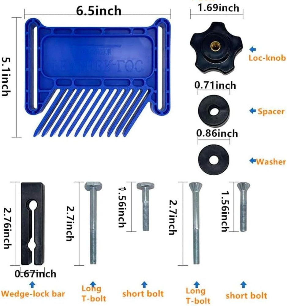 Stackable Featherboard Safety Device for Table Saws Router Band Saw Woodworking