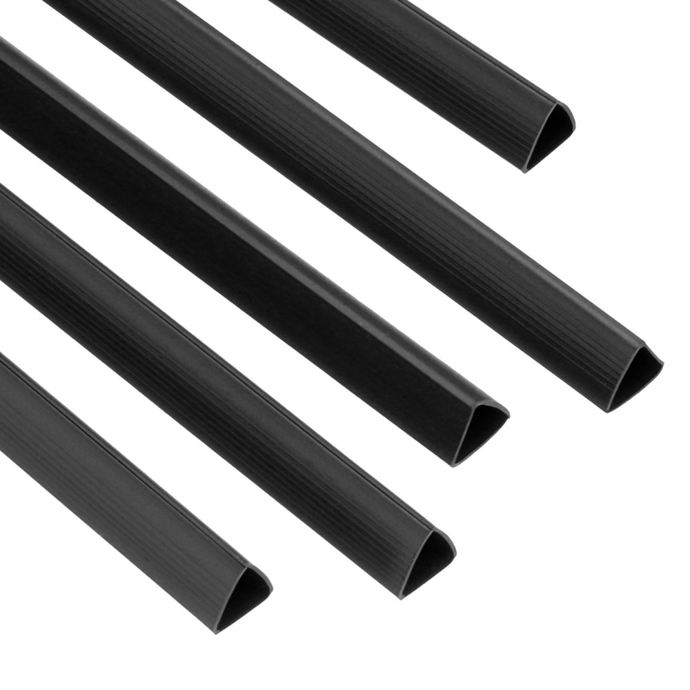 100Pcs Binding Bars, 10mm Binding Bars 70 Sheets Capacity, Black