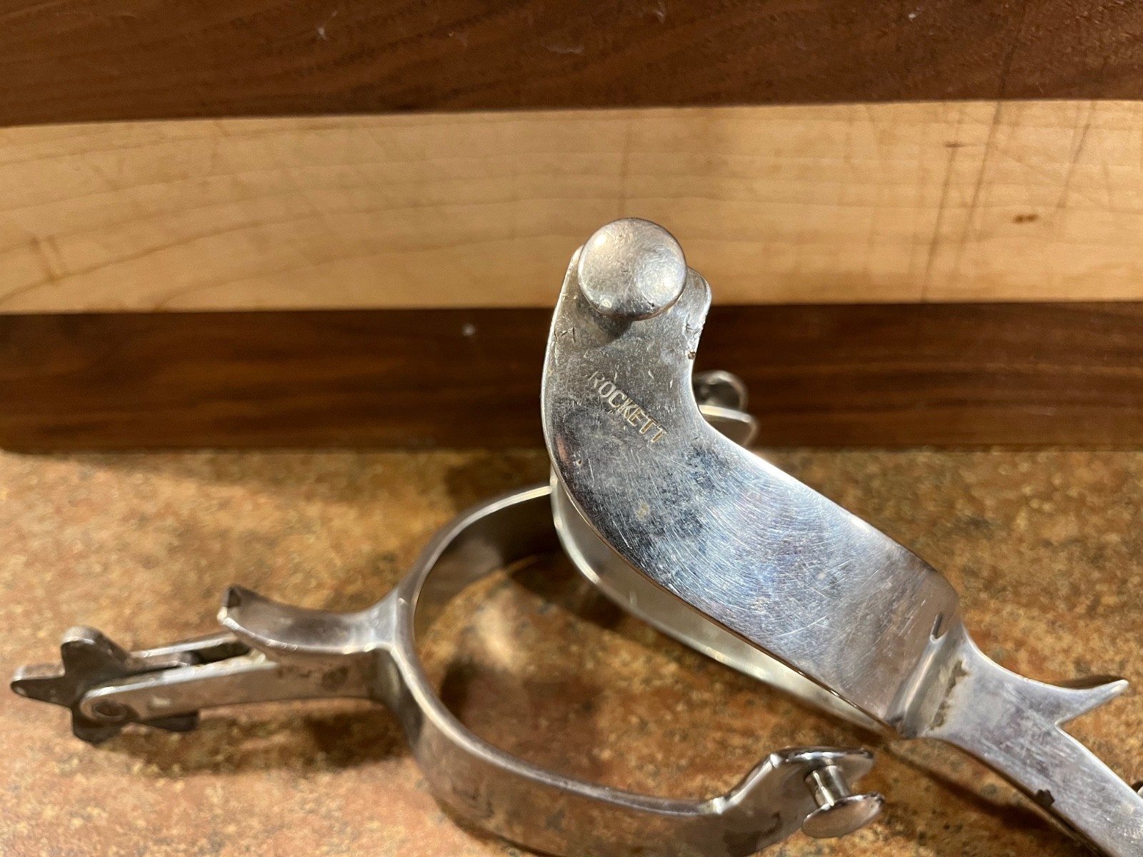 Vintage Crockett Spurs pair