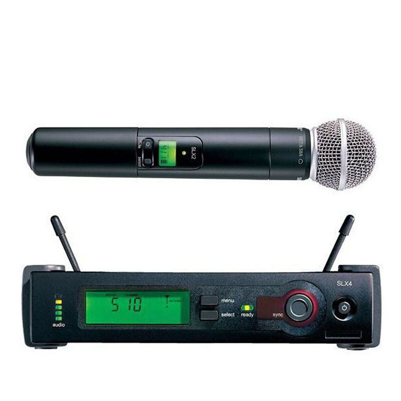 Professional SUM-SLX4 BETA58 Wireless Microphone System SLX24 U-HF Microphones