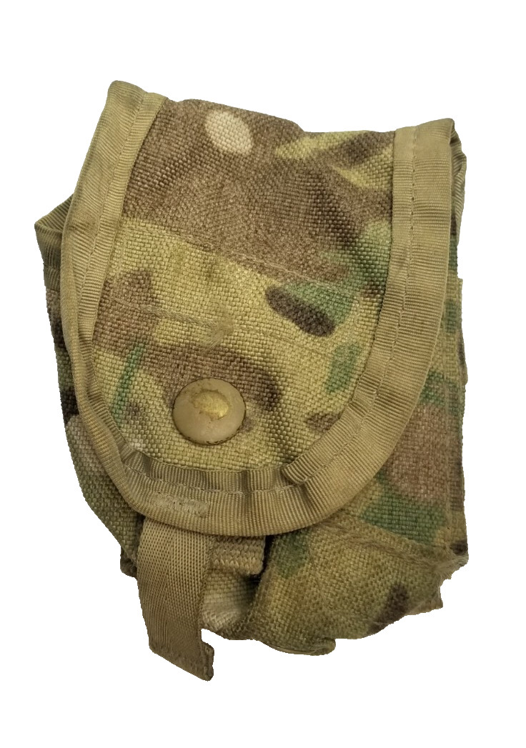 QTY 1 USGI Military Molle II OCP Multicam Army Hand Grenade Ammo Pouch USED