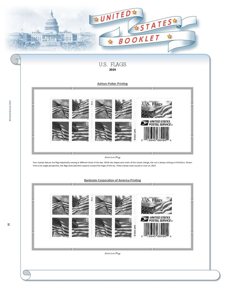2024 U.S. Regular Issue Singles COMPLETE Supplement (White Ace Alternative)
