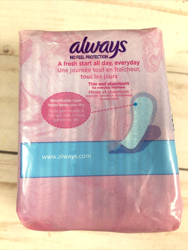 Always Thin Daily Liners 20 Count Wrapped Regular (3-Pack)