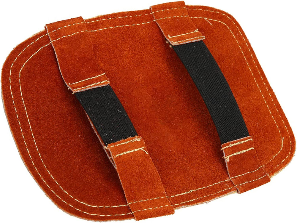 Hand Heat Shield, Welding Hand Pad, Split Cowhide Leather Aluminized Back Weldin