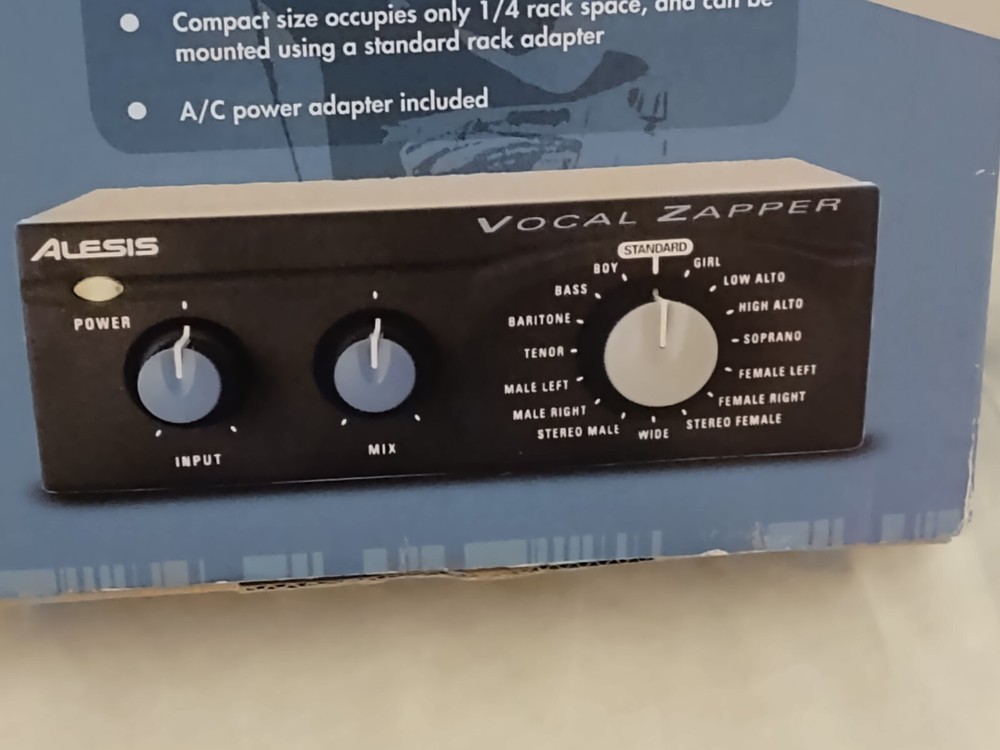 ALESIS Vocal Zapper Vocal Reduction Unit * NEW OPEN BOX* Includes Everything