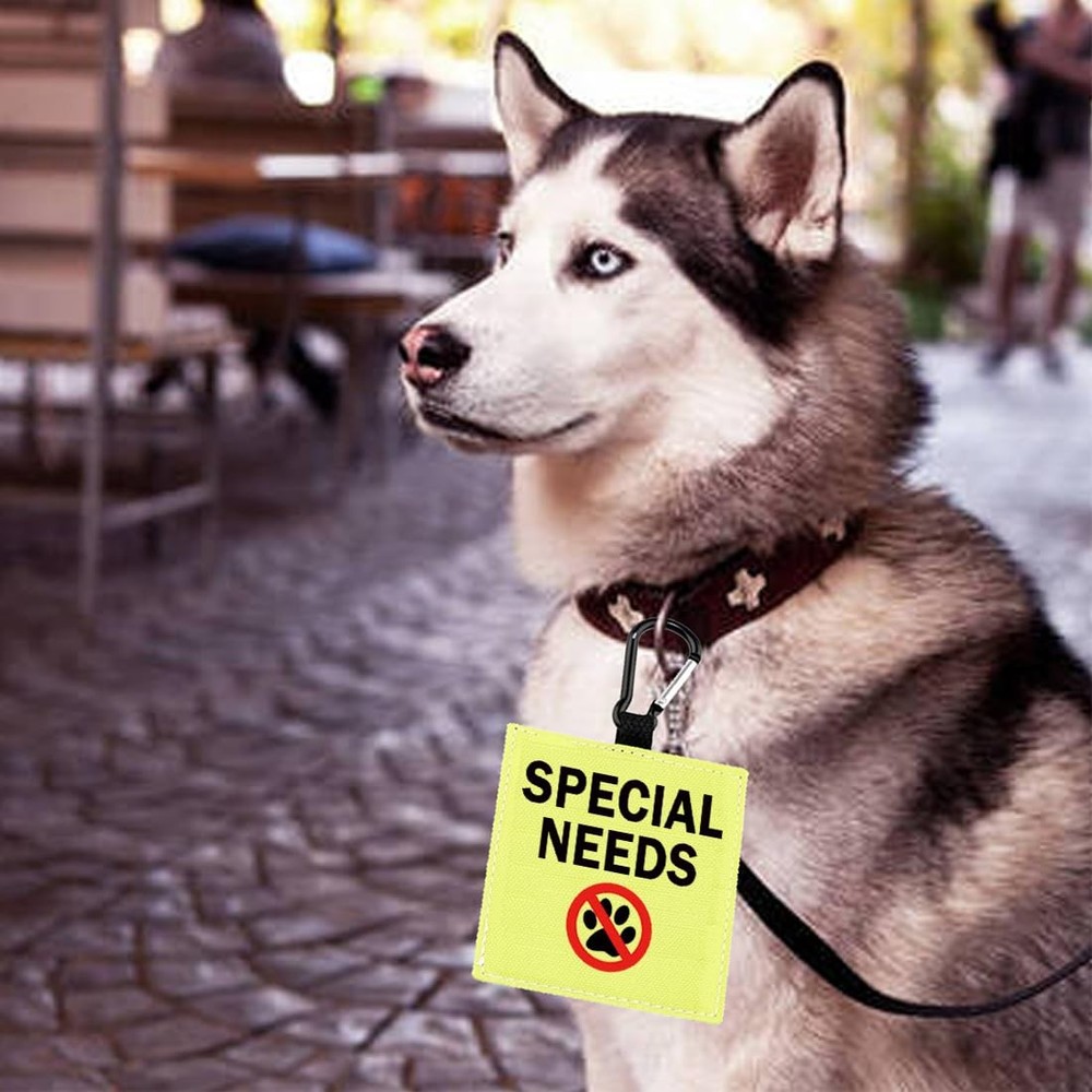 Special Needs Dog Alert Hang Tags Nervous Dog Patch Special Needs -D Patch