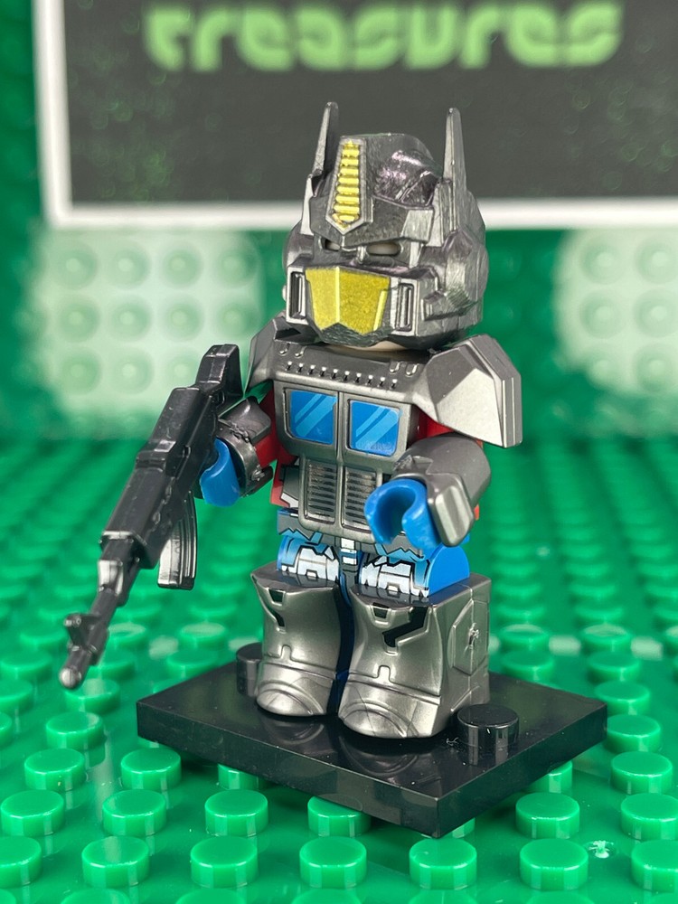 Custom PAD Printed TRANSFORMERS OPTIMUS PRIME G1 Grey Variant Minifigure w/Case