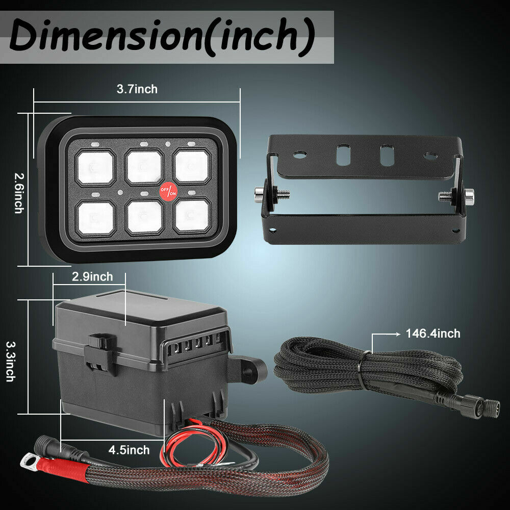 6-Gang Switch Panel Relay Automatic Dimmable Circuit Control Box Car Marine 12V