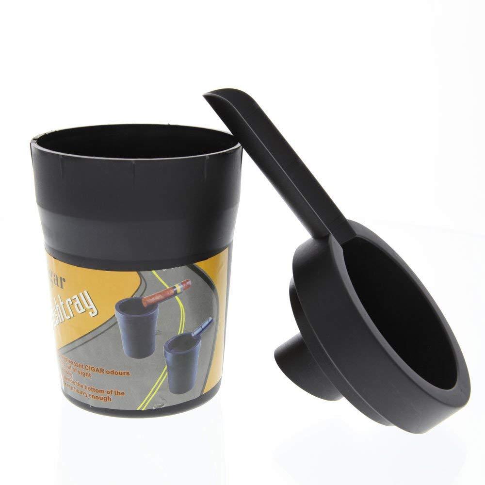 Eclipse Durable Black Cigar Cigarette Ashtray, Car Auto Home Cup Holder Ashtray