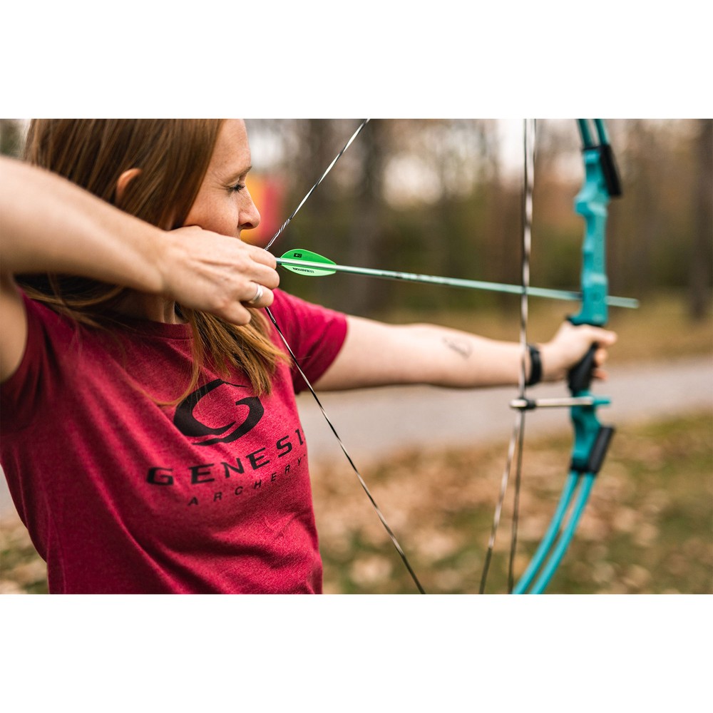 Genesis Archery 10930 Red Original Compound Target Practice Bow Kit, Right Hand
